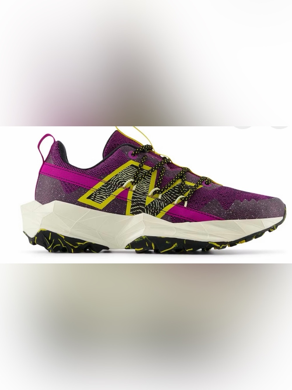 Women’s Tektrel Dynasoft New Balance Athletic Shoe in Purple and Yellow